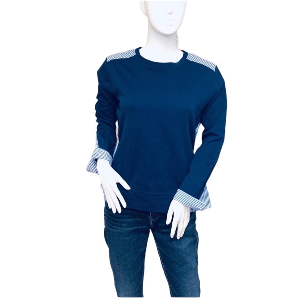 Vineyard Vines | Mixed Media Knit Top Crewneck